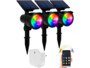 3 Spot LED solaire connecté RVB CCT 50 lm connecté