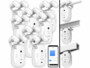 8 robots ouvre-rideaux connectés avec batterie de la marque Luminea Home Control