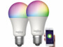 2 Ampoule LED connectée E27 RVB/CCT compatible commandes vocales LAV-175.rgbw - 14 W