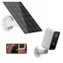 Caméra IP de surveillance connectée avec panneau solaire