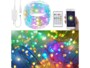 Lot de 4 guirlandes à LED RVB de 5 mètres connectées et compatibles avec les commandes vocales.