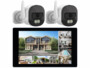 Moniteur tactile enregistreur de vidéo-surveillance connecté DSC-500.nvr V3 avec 2 caméras