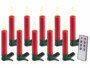10 bougies LED télécommandées effet flamme pour sapin de Noël
