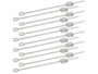 12 brochettes à barbecue XXL avec mécanisme coulissant pratique de la marque Rosenstein & Söhne