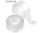 2 rubans adhésifs acryliques double face transparents 2,5 cm x 3 m