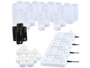 Pack de 12 bougies chauffe-plat à LED avec 24 photophores, 4 télécommandes et 4 stations de chargement de la marque Lunartec