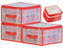 Pack de 3 boîtes de rangement pour 32 boules de Noël 6 cm avec 36 cartons d'emballage de la marque infactory