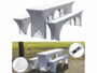 3 housses extensibles pour table et bancs