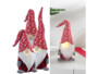 3 petits lutins rouges de Noël avec nez LED de la marque Infactory