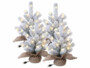 Pack de 4 sapins de Noël USB enneigés artificiels 20 LED de la marque infactory