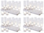 48 bougies chauffe-plat LED rechargeables avec photophores