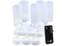 6 bougies chauffe-plat à LED rechargeables et télécommandées avec photophores