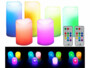 6 bougies à LED RVB en 3 tailles de la marque Lunartec