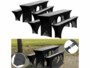 6 housses élastiques pour tables et bancs, coloris anthracite de la marque Infactory