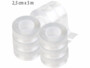 Pack de 8 rubans adhésifs double face transparents 2,5 cm x 3 m de la marque AGT