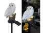 Lampe Hibou solaire avec LED blanc chaud et piquet