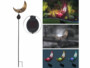 Lampe Lune solaire sur piquet avec LED RVB