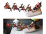 Père Noël traîneau avec 13 LED multicolores