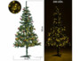 Sapin de Noël artificiel 180 cm 240 LED baies rouges