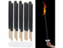 10 torches en cire avec protège-mains combustion jusqu'à 45 min