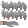 12 paires de gants de travail taille 7 avec un gant mis en situation sur une main