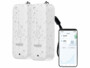 Pack de 2 thermomètres-hygromètres connectés pour intérieur et extérieur de la marque Luminea Home Control
