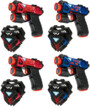4 pistolets laser et 4 gilets infrarouges