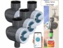 Pack de 4 programmateurs d'arrosage connectés et intelligents BWC-520.bt avec commandes vocales de la marque Royal Gardineer