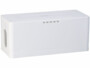 Boîte de rangement pliable pour multiprise coloris blanc
