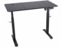 Bureau assis/debout électrique avec roulettes coloris noir