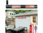 Chauffage radiant d'extérieur 3000 W à infrarouge IRW-3100 - Noir Semptec