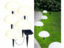 Guirlande lumineuse solaire de sol avec 5 demi-sphères LED de la marque Lunartec