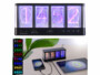 Horloge LED à tube RVB avec ports de charge USB