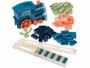 Train domino avec 80 dominos colorés