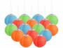 Pack de 16 lampions LED solaires colorés Ø 30 cm avec capteur d'obscurité de la marque Lunartec