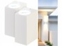 Pack de 2 lampes murales carrées avec matériel de montage et mode d'emploi en français