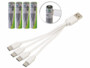 4 accus li-ion AAA 400 mAh avec port de chargement USB-C