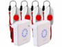 Pack de 2 kits de boutons SOS pour seniors SNS-110 avec 2 récepteur et 4 émetteurs avec 4 piles bouton CR2032