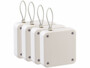 Pack de 4 ferme-portes automatiques avec cordon coulissant coloris blanc de la marque AGT