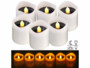 6 bougies LED solaires avec effet flamme
