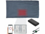 Pack couverture douillette intelligente avec élément chauffant, batterie d'appoint USB PB-195, 2 câbles de chargement/d'alimentation USB et modes d'emploi en français