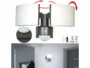 Double projecteur LED mural d'extérieur 3200 lm avec capteur PIR