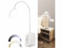 Lampe à col de cygne sur prise secteur avec report de prise et chargeur USB