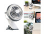 Mini ventilateur USB avec rotor de 12,7 cm de diamètre et pince de fixation.