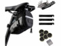 Outil multifonction pour vélo avec kit de réparation pour pneus et sacoche de selle