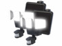 Pack de 2 triples projecteurs d'extérieur LED solaires 3600 lm avec capteur PIR de la marque Luminea