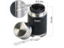 Récipient isotherme à double paroi 500 ml avec cuillère vue avec annotations
