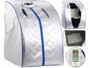 Sauna infrarouge mobile 1000 W avec chauffe-pied et radiateurs Newgen Medicals