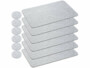 Set de 12 feutres : 6 tapis de 45x30cm & 6 dessous de verre de 10cm, gris clair