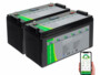 2 batteries LiFePO4 avec fonction bluetooth, BMS et écran LCD de la marque Tka Köbele Akkutechnik